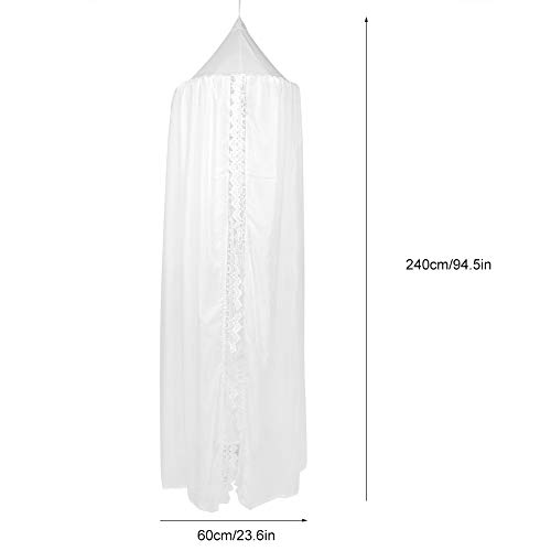 Princesa Canopy, armazenamento conveniente fácil de usar rede mosquiteira de cúpula redonda para beb
