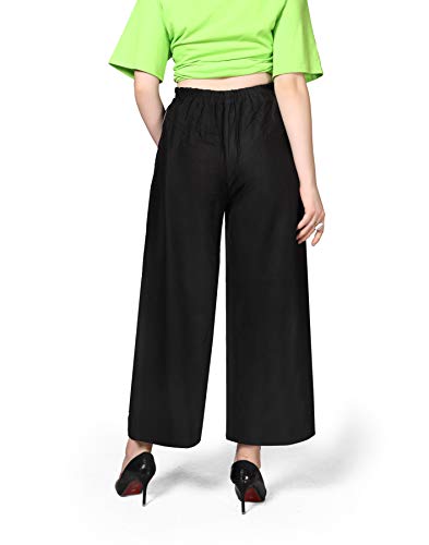 Image of Pranjal Women's Premium Regular Fit Rayon Palazzo - Free Size, Fits Up to 2XL, Stylish & Comfortable (Plazo P)