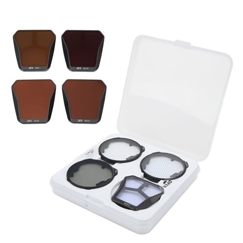 BROLEO Filtre à lentille ND, cadre en alliage d'aluminium filtre pour drones Starburst Ensemble de filtres pour lentilles de drones revêtement Nano multicouche double face avec boîte