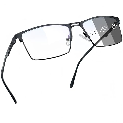 Joopin Selbsttönende Blaulichtfilter Brille Herren Damen und...
