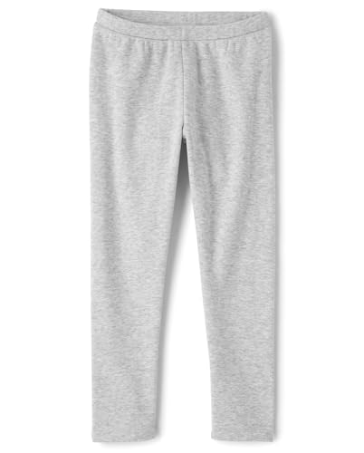 The Childrens Place Girls Assorted Everyday Cozy Lined Leggings HT Mist Large