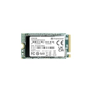 Transcened MTE400S 256GB M.2 2242 NVMe PCIe Gen3x4, 3D NAND, DRAM-Less, Bis zu 2, 000/1, 000 mb/s, Interne SSD für Gaming-Handhelds, Ultrabooks und NUC
