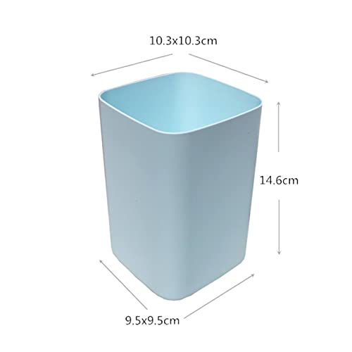 Image of 2PCS Kitchen Trash Can Plastic Open-Mouth Garbage Box Small Rubbish Can Square Storage Bucket for Home Desktop Organizers