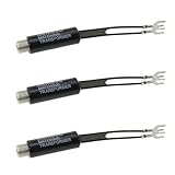 DGZZI 3PCS Balance Transformer Nickel Plated UHF/VHF/FM Antenna Adapter for Radio and AV Receiver and TV Antennas