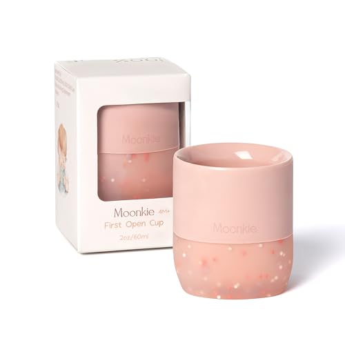 Moonkie Trinklernbecher, Schnabeltasse Baby Silikon, Trinklernbecher ab 4...