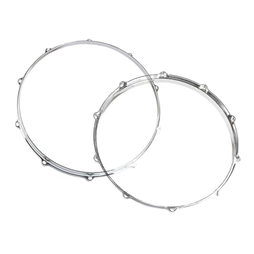 BESTonZON Drum Circle Snare Drum Hoop Set in Metal Side Rings Easy Install Design
