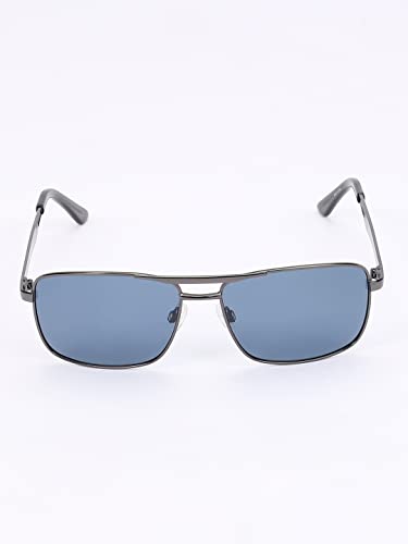 Image of Skechers Men Aviator Grey Polarized Sunglasses, Large