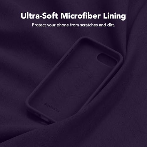 Image of Magnetic for iPhone 17e /iPhone 16e Case, Compatible with MagSafe, [Soft Anti-Scratch Microfiber Lining] Slim Silicone Shockproof Protective Phone Case for iPhone 17e /16e 6.1 inch, Deep Purple