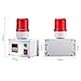 Industrial LED Rotating Strobe Warning Light, 110dB Cycle Timing Siren Alarm, Red Emergency Alarm Light for Indoor Use, Volume Adjustable