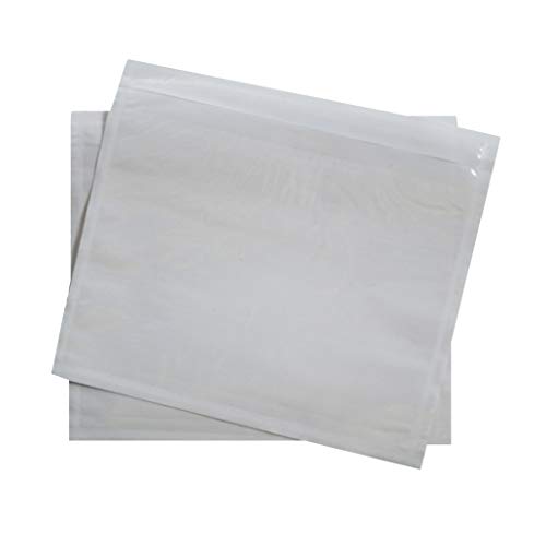 1000 pochettes adhésive transparente DIN C7 124x112mm porte-documents pour bons de livraison papier d'accompagnement factures cartes de garantie Cover