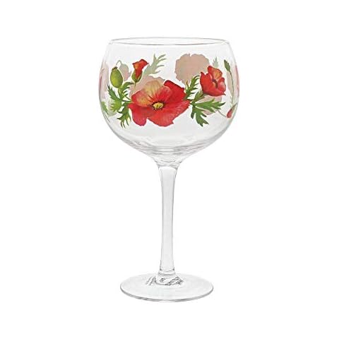 Ginology Poppies Copa Gin Glass Cover