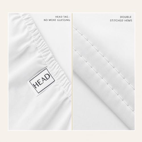 Image of 100% Egyptian Cotton Sheets California King Size | 1200 Thread Count | Heavyweight Hotel-Weight Weave | CEA Gold Seal Certified | 18 inch Deep Pocket | 4-Pc Sheet Set [Ivory]
