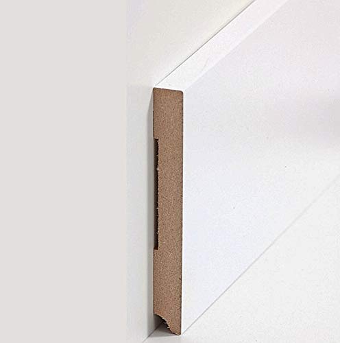 Preisvergleich Produktbild Südbrock Fußleisten / Sockelleisten "Cottbus" (MDF foliert / 721.13110) - weiß