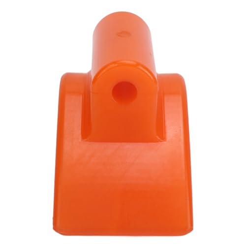 Akozon Bootsanhänger Gummibogen Bootsanhänger Buganschlag Schützender Stoßdämpfender V-Block Orange 3 Zoll Breite 1/2 Zoll Montageloch 5,3 Zoll V-Spannweite für Anhänger