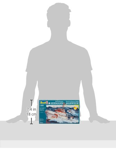Revell Modellbausatz Schiff 1:200 - Seenotkreuzer Hermann Marwede im Maßstab 1:200, Level 4, originalgetreue Nachbildung… – Bild 7