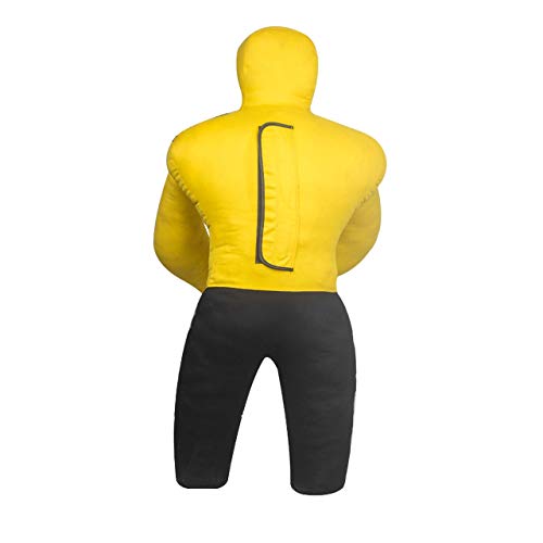 Dallx Mma Grappling Wrestling Dummy Punching Bag Brazilian Jiu Jitsu Judo Karate Throwing Boxing Fighting Training Dummies For Kids - Unfilled (Yellow, 40") #TOP5