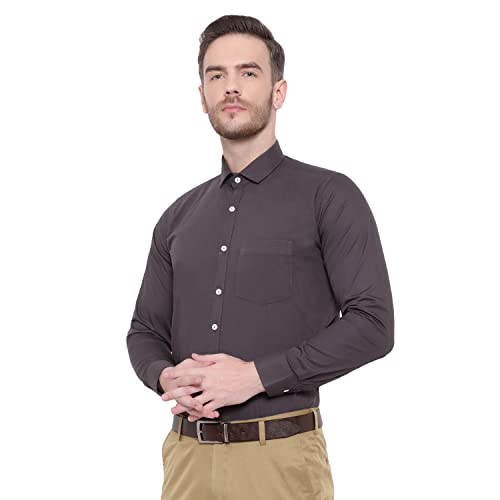 SREY Cream Color Formal Pure Cotton Slim Fit Shirt for Man