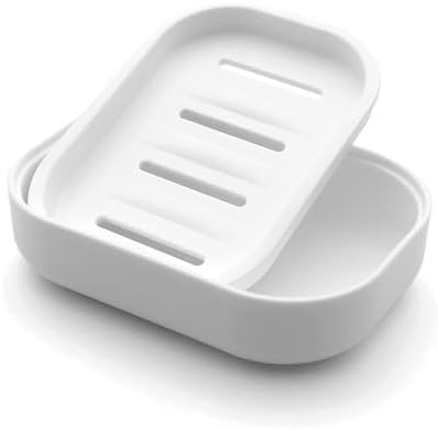 Plastic Soap Dish with Drainage,Soap Dishes Holder for Bathroom Shower，Keep Soap Dry and Easy ...