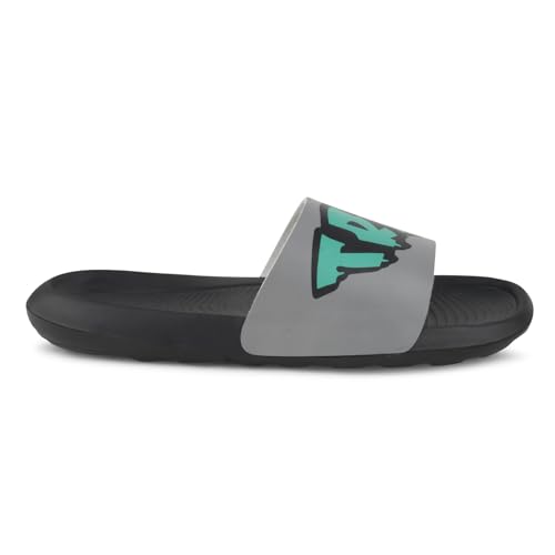 Image of PERY-PAO Sliders Mens White, Black, Grey, Sky blue Design Toxic, Spider, Dope, Panda Printed Flip Flop & Slippers