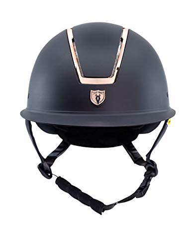 Tipperary Equestrian Horse Riding Helmet - Windsor - English Style Protective Horseback Riding Apparel - Customizable Fit And Cooling Ventilation - Rose Gold - L #TOP1
