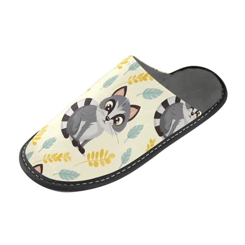 Tiger Cat Fuzzy Slippers Soft Home Bedroom Slippers for Women Men House Shoes