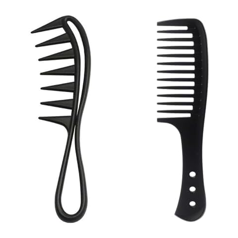 2-Pack Wide-Tooth and Curl Combs Cover