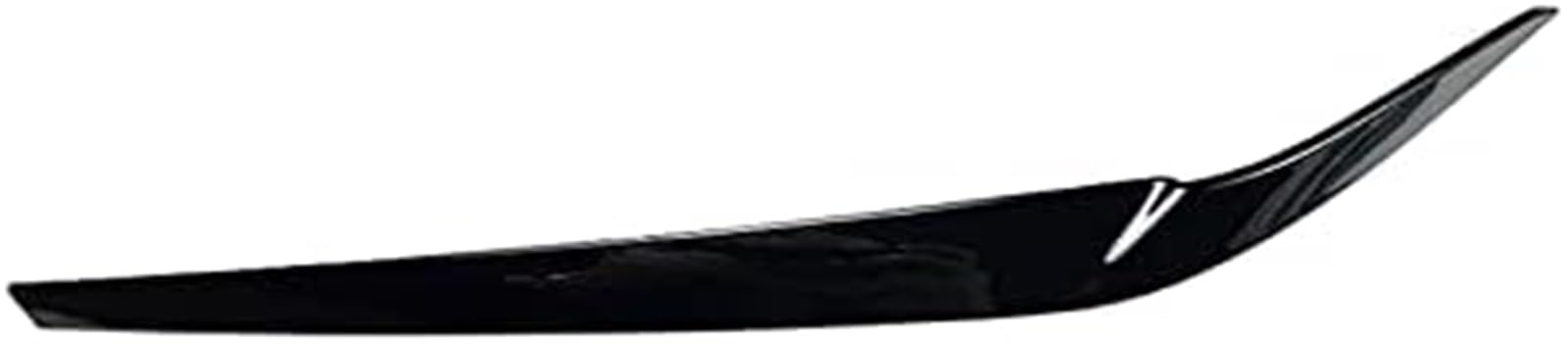 Auto faro copertura per sopracciglia Finitura della palpebra del faro in look fibra di carbonio nero lucido, per il 2017-2023, per Bmw Serie 5 G30 525I M5 F90(BLACK Glossy Black)