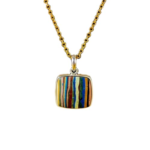 Collier jaspe arc-en-ciel naturel multicolore pour sublimer vos tenues bohèmes chic