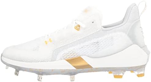 Under Armour Men's Harper 6 Low Baseball Shoe, White (100)/Halo Gray, 8.5 | Image 7