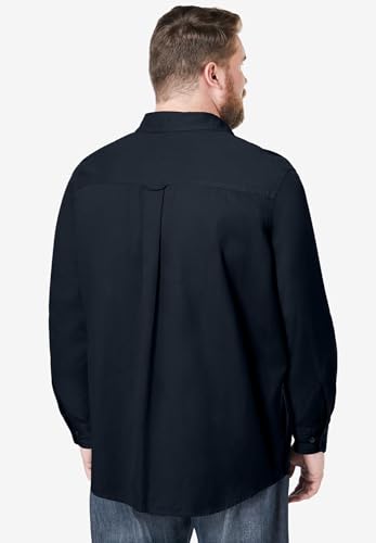 Boulder Creek by Kingsize Men's Big & Tall Long Sleeve Denim and Twill Shirt2