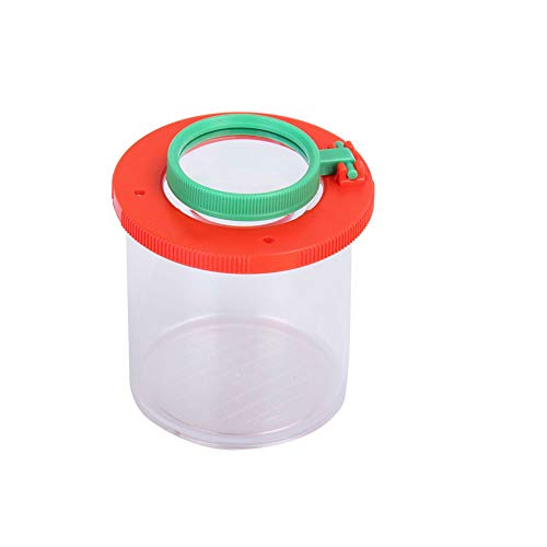 Bug Viewer Box Insekt Förstoringsglas 3X 6X Dubbel Hd-lins Klocka Insekt Låda Grundskola Vetenskap Barnleksaker Insektsburk Cylindrisk Observationsutrustning Barn Kit Insekt Visare
