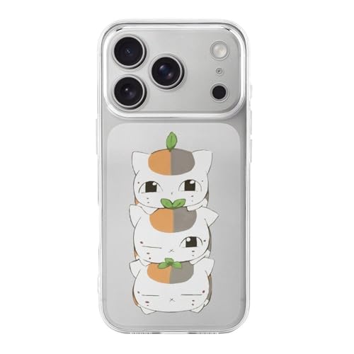 iPhone 17 Pro用 ケース 夏目友人帳 ニャンコ先生 猫 アニメ スマホケース アイフォン17 用 ケース 人気 おしゃれ 漫画 キャラクター 透明