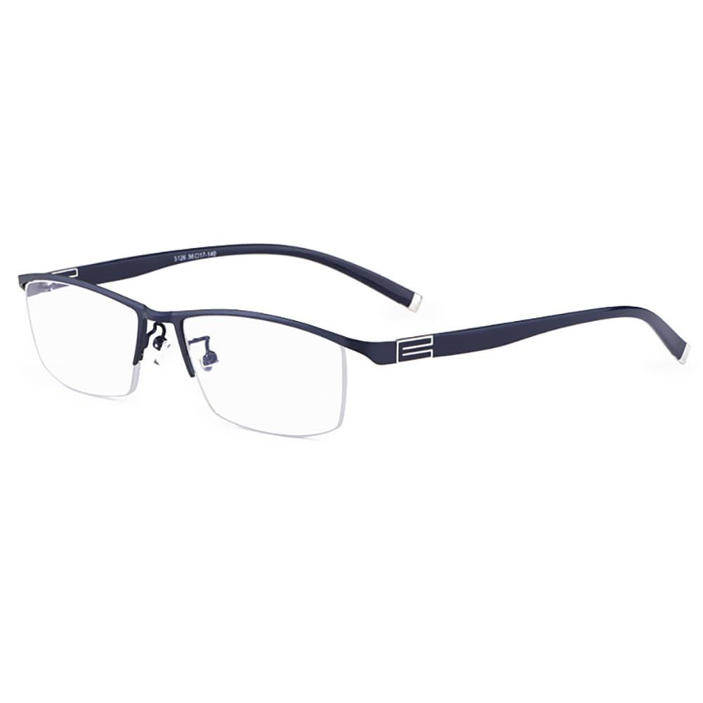 JIETIAN Männer im Freien intelligente photochrome Brille, Metallrahmen 1,56 Nicht kugelförmige Harz Linse Lese Sonnenbrille / UV400,Blau,+2.5