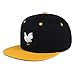 JPAK Chicken Hip-Hop Snapback Hat Embroidered Black and Yellow Two Tone Baseball Cap Chick Fried