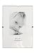 Case of 6, Clip Picture Frames for 5 x 7 Prints, Tempered Glass Front Panel with Chipboard Back, Photo Holders for Tabletop Use Only, Frameless Design