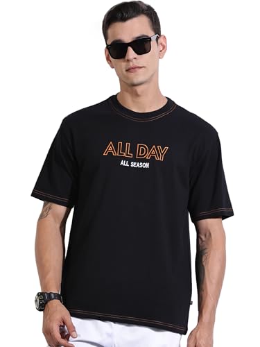 T-shirt surdimensionné premium Thomas Scott avec imprimé poitrine et finitions haut de gamme