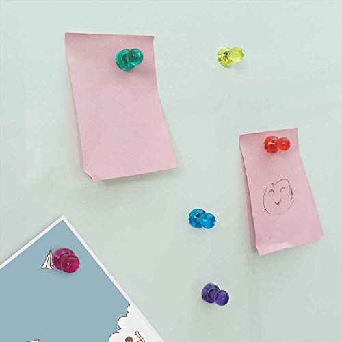 Ctzd 24 Pack Magnets Whiteboard Push Pins,6 Assorted Color Fridge Magnetic Pushpins,Refrigerator Magnet Push Pin,For Home,Office,School,Map,Calender #TOP6