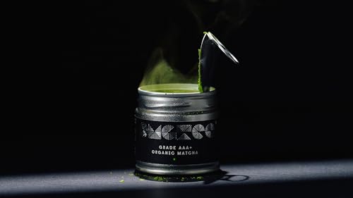 OMGTEA AAA+ Super High-Grade Organic Japanese Matcha Green Tea Powder Ceremonial Grade AAA+ – 30g/30 Servings. 3 Star Great Taste Award Winner 2022.