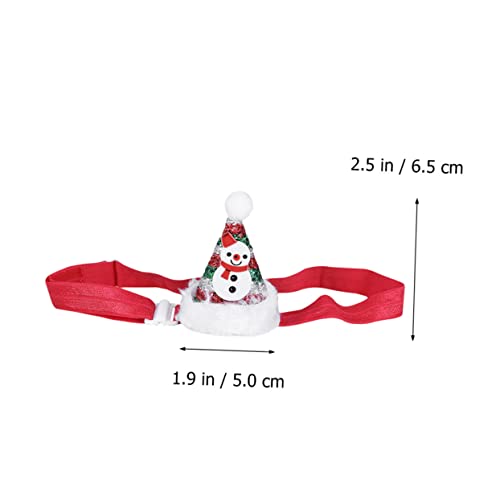 Belliffy 2Pcs Pet Christmas Hat Christmas Dog Costumes Hat Puppy Santa Costume Dog Costume Headband Pet Hat Decoration Pet Xmas Pet Party Hat Cosplay Pu, Sequins, Plush, Polyester Party Hat #TOP4
