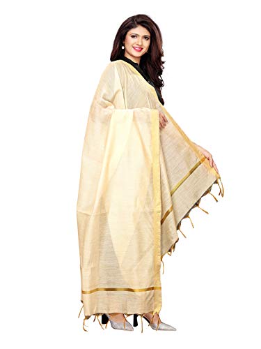 Womens Plain Cotton Dupatta With Tasseled Chunni For Ethnic Wear3