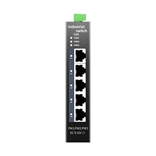 Steamemo I105 5-Port Hardened Industrial Din-Rail Switch Network Switch (-40 To 70 ºc),5 X 100Mbps Ports,1Gbps Switching Capacity,Din-Rail Included thumb #5