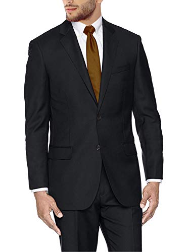 GN Men's 2 Button Modern Sport Coat Suit Jacket Separate Blazer (42 Long US / 52L EU, Black)2
