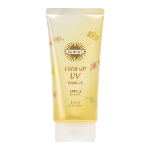 Kose Suncut Tone Up UV Essence Lemon Yellow 80g SPF50+/PA++++