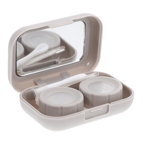 Warmhm Boîte à Lentilles de Contact Portable avec Outils Étui de Voyage Compact pour Lentilles Boîte de Rangement Hermétique pour Protéger Vos