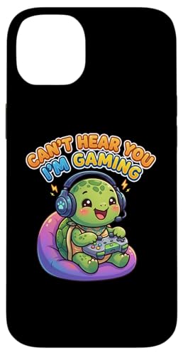 Turtles Reptiles Gamer, Gaming Can't Hear You I'm Gaming �X�}�z�P�[�X iPhone 14 Plus �p