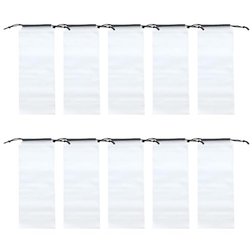 AOVNA 10Pcs Clear Umbrella Storage Bag Short Handle Umbrella Bags Reusable Umbrella Holder Waterproof Umbrella Container for Umbrella Portable
