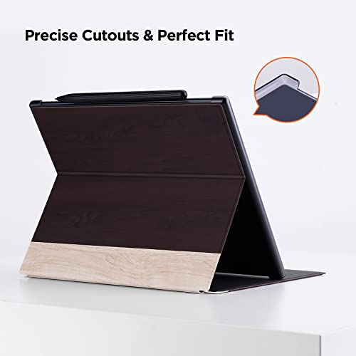 Ayotu Case for Onyx BOOX Note Air 1/Note Air 2/Air 2 Plus 10.3'' Paper Tablet, Auto Sleep/Wake, Durable Fabric Folio Cover with Foldable Stand, Light & Dark Cork (NOT Fit BOOX Note Air 3C)