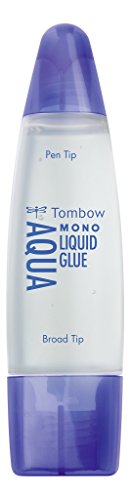 Colle liquide Tombow PT-WTC-10P double embout transparent à base d'eau