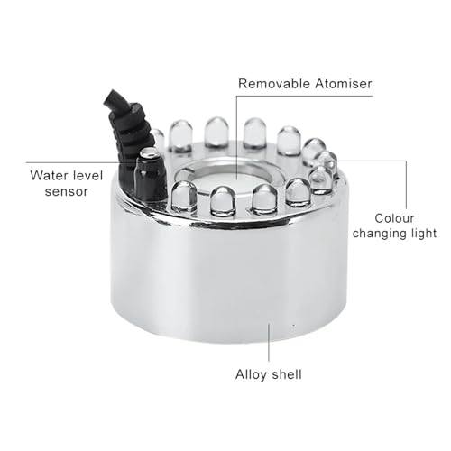 MZZYG Disco Lights Halloween Mini LED Pumpkin Light Fogger Water Fountain Pond Fog Machine Atomizer For Halloween Christmas Party Decoration For DJ Club Brithday KTV Festival Home - Image 4