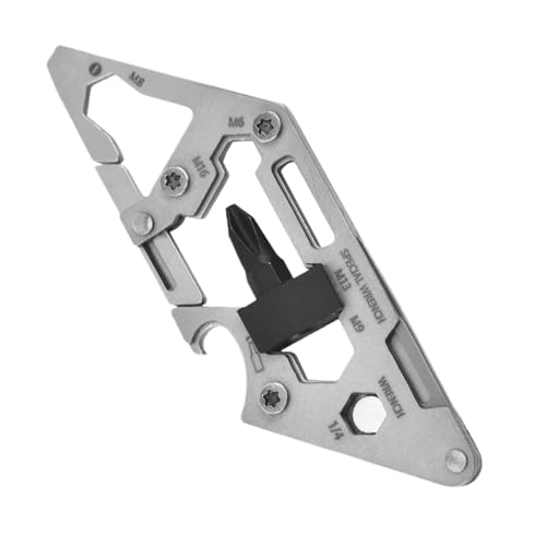Ungtyb Mosquetón multifunción – Clips de acero inoxidable – Mosquetón al aire libre – para supervivencia, camping, escalada, viajes diarios por carretera